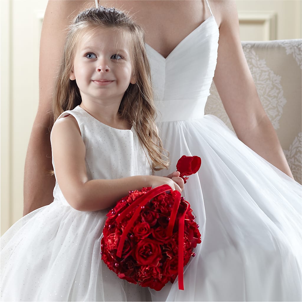 Pure at Heart Flower Girl Arrangement – South-east Flowers, Los Angeles CA