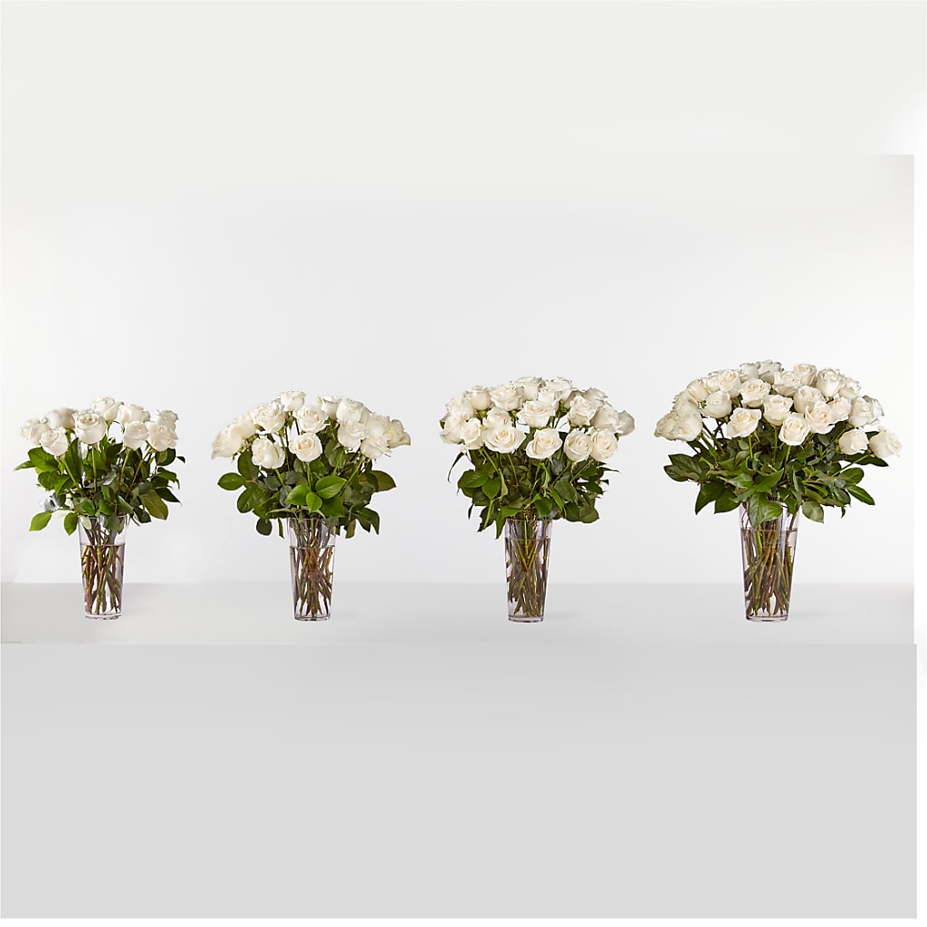 Long Stem White Rose Bouquet –  South-east Flowers, Los Angeles CA