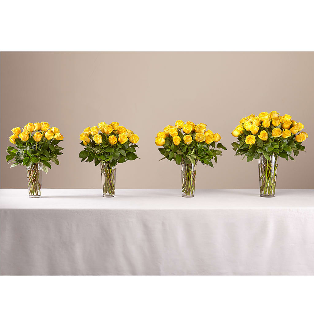 Long Stem Yellow Rose Bouquet –  South-east Flowers, Los Angeles CA