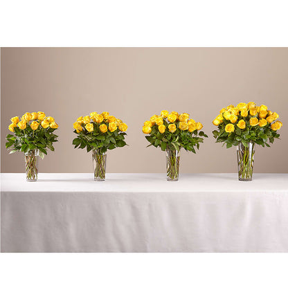 Long Stem Yellow Rose Bouquet –  South-east Flowers, Los Angeles CA