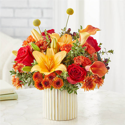 Scarlet Skies Bouquet –  South-east Flowers, Los Angeles CA