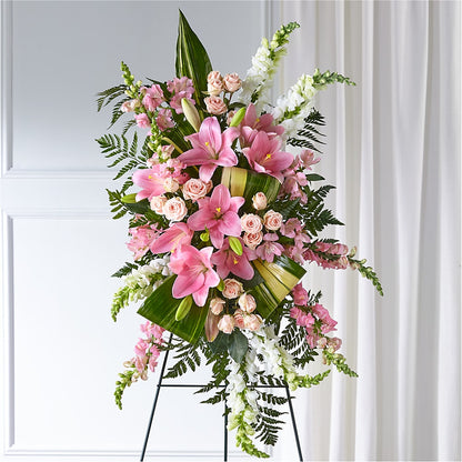 Elegant Embrace Standing Spray –  South-east Flowers, Los Angeles CA