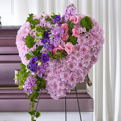 Treasured Love Standing Heart –  South-east Flowers, Los Angeles CA