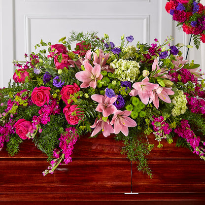 Radiant Tribute Casket Spray –  South-east Flowers, Los Angeles CA