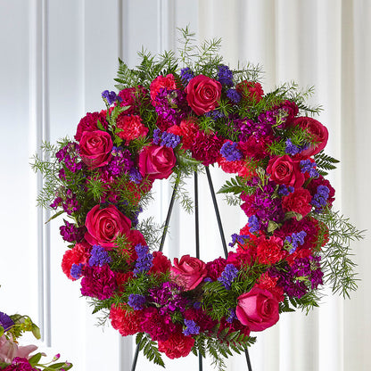 Calming Colors Wreath –  South-east Flowers, Los Angeles CA
