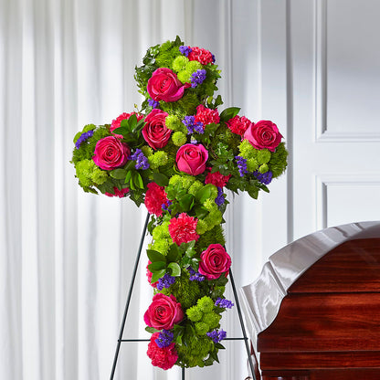 Tribute Rose Floral Cross –  South-east Flowers, Los Angeles CA