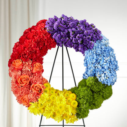 Circle of Love Wreath –  South-east Flowers, Los Angeles CA