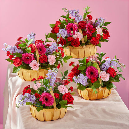 Pink Picnic Basket –  South-east Flowers, Los Angeles CA