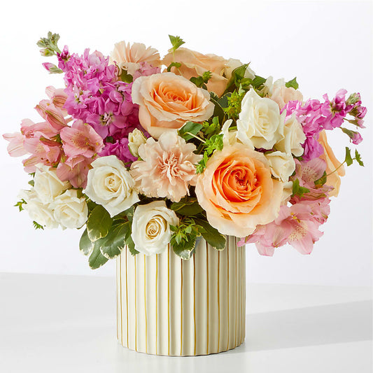 Paradise Bouquet with Ivory Vase –  South-east Flowers, Los Angeles CA
