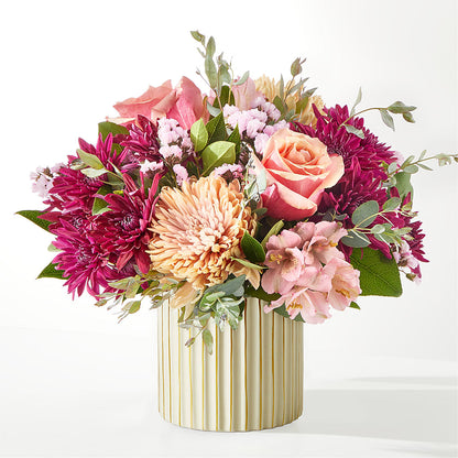 Berry Cobbler Bouquet with Ivory Vase –  South-east Flowers, Los Angeles CA