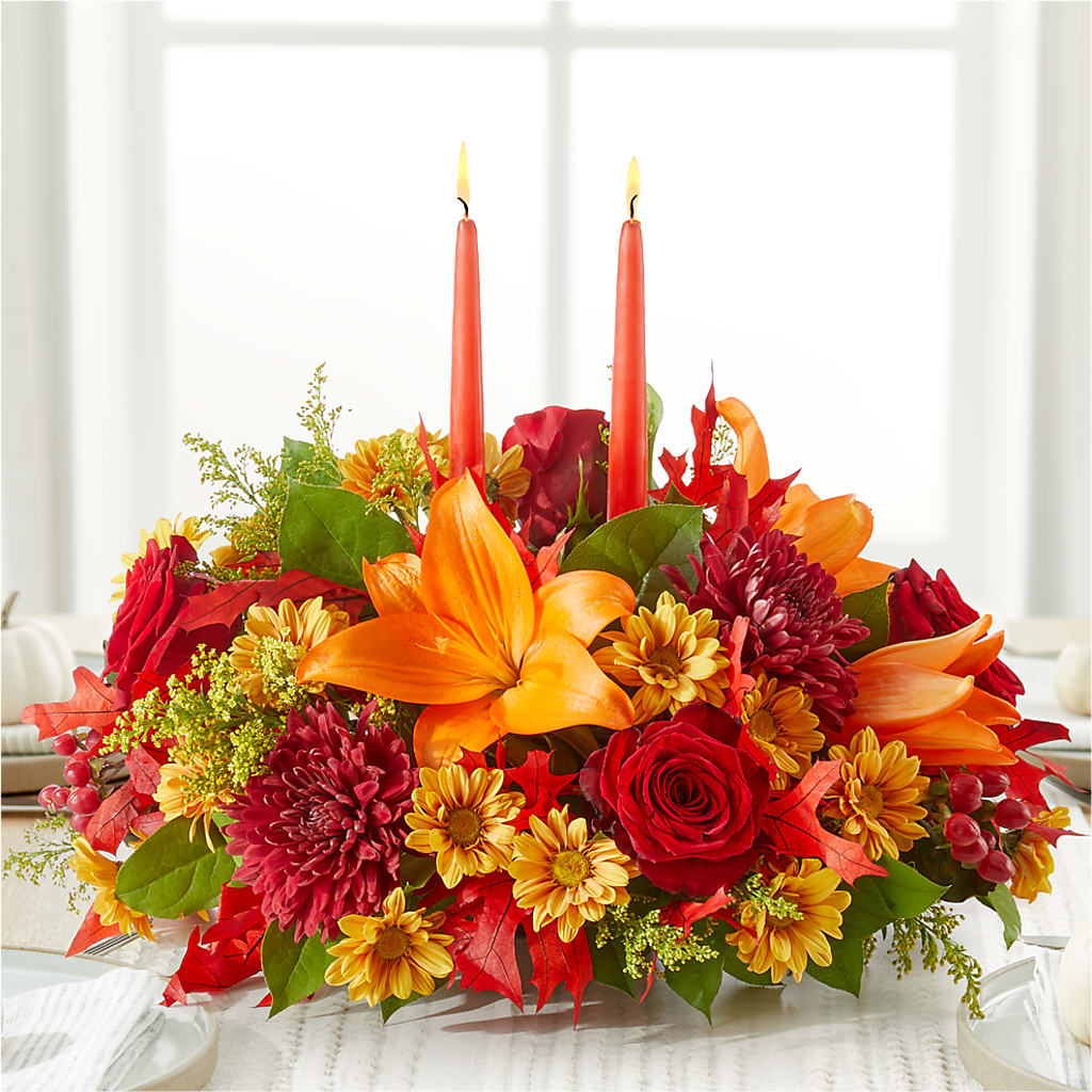 Autumn's Embrace Centerpiece –  South-east Flowers, Los Angeles CA