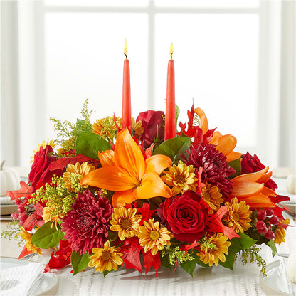 Autumn's Embrace Centerpiece –  South-east Flowers, Los Angeles CA