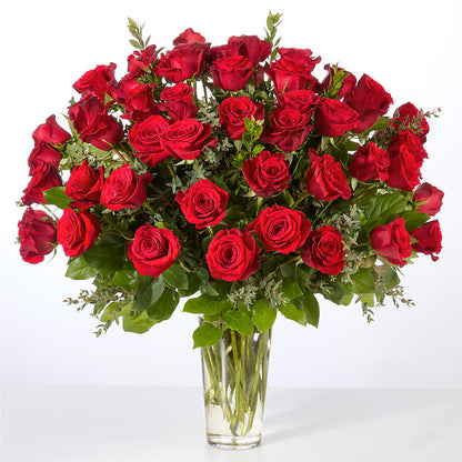 Forever Yours Fifty Stem Red Rose Bouquet –  South-east Flowers, Los Angeles CA