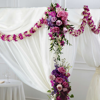 Color & Light Chuppah Decor –  South-east Flowers, Los Angeles CA