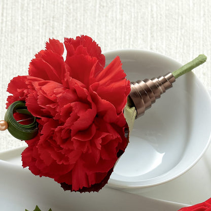 Red Carnation Boutonniere –  South-east Flowers, Los Angeles CA